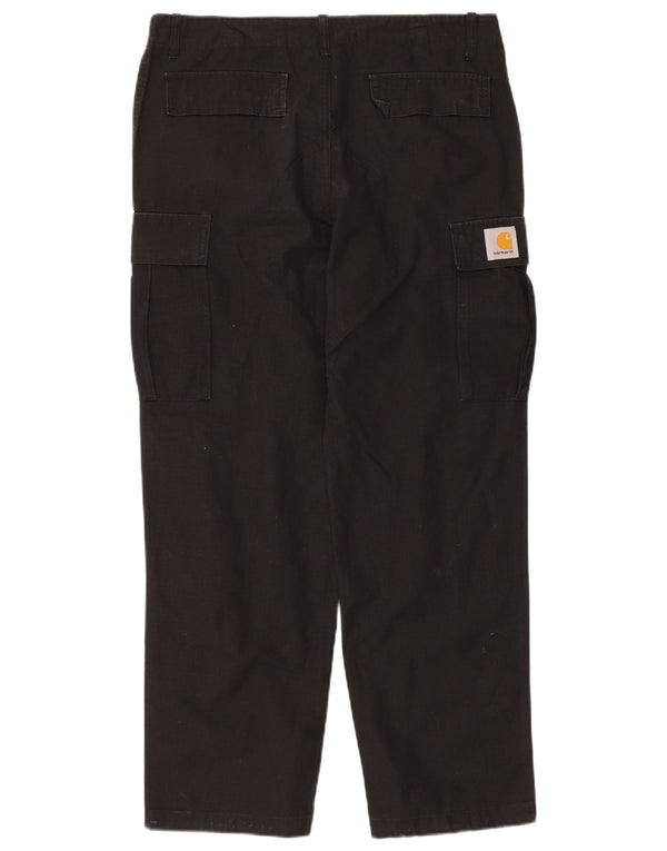 Pantaloni cargo da uomo Carhartt medi W34 L29 cotone nero