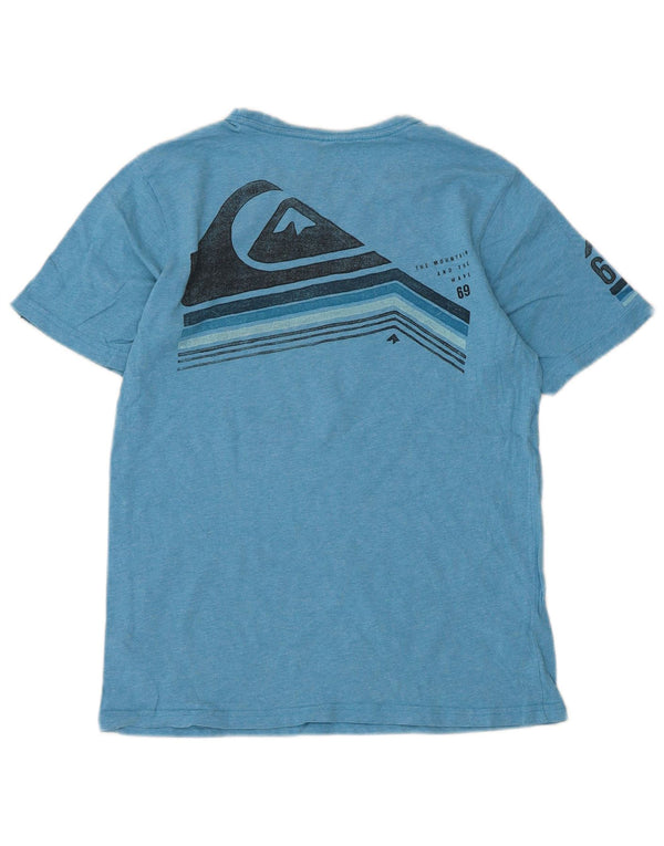 T-shirt grafica Quiksilver per ragazzi 13-14 anni in cotone blu