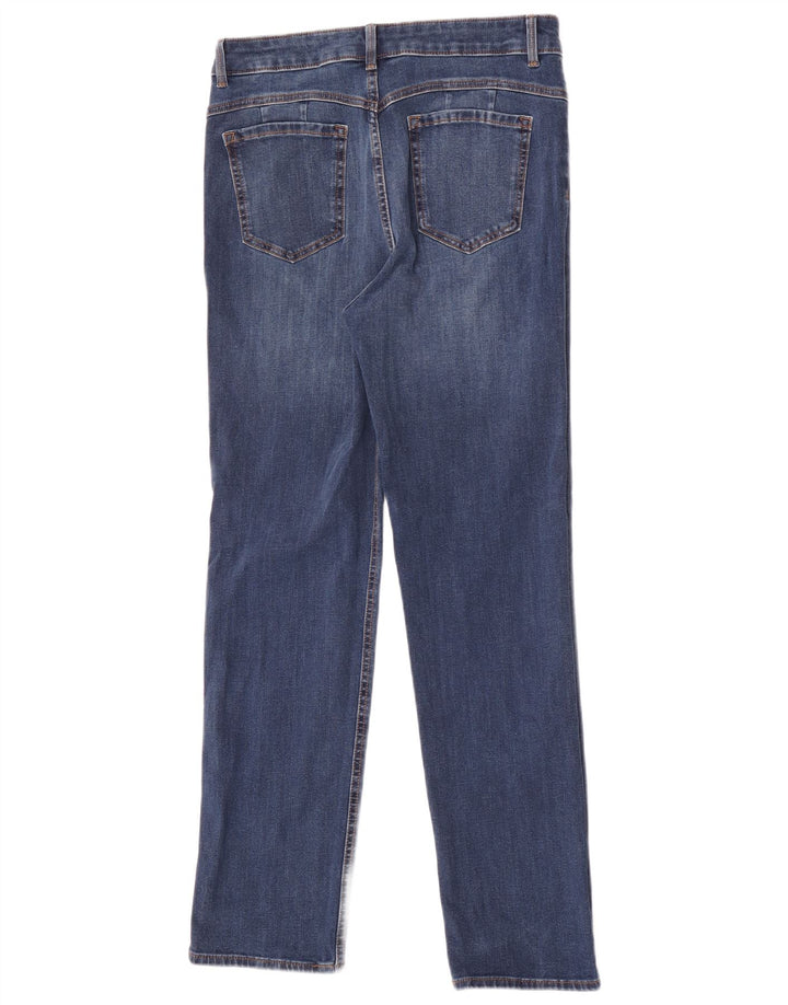 Marks & Spencer Donna The Magic Slim Jeans UK 12 Medio W30 L30 Blu