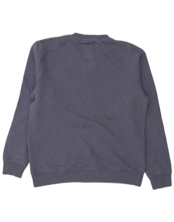 Crew Clothing Felpa da uomo Maglione in cotone blu medio