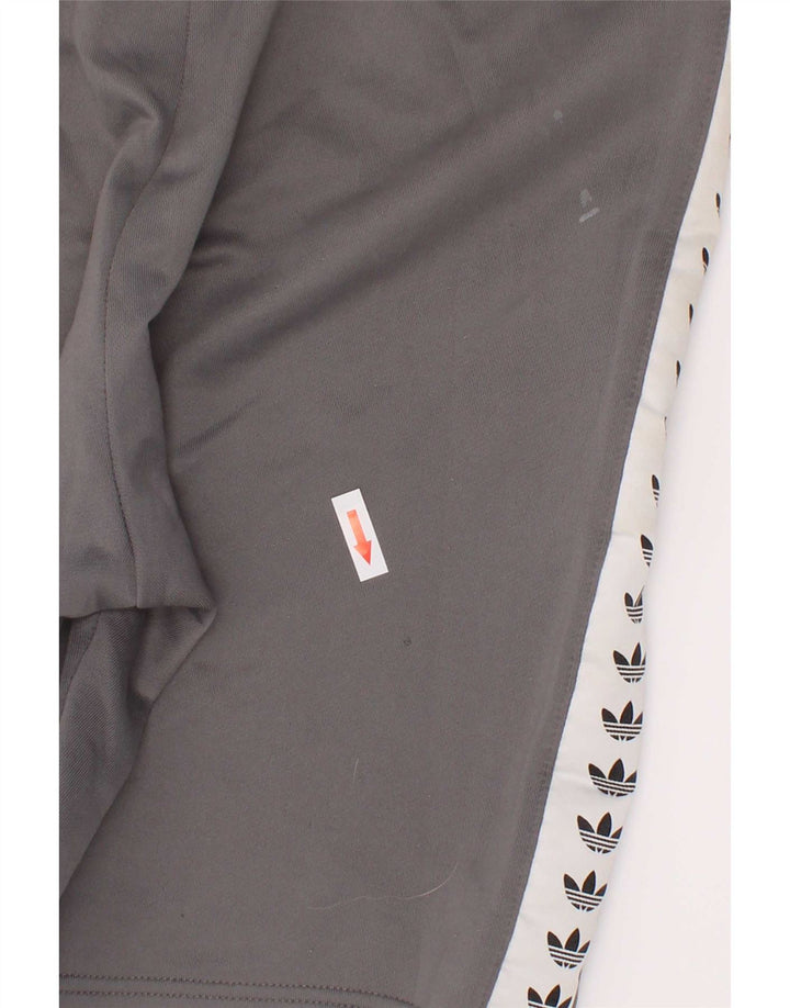 Pantaloncini sportivi Adidas da ragazzo con grafica 13-14 anni in poliestere color block grigio