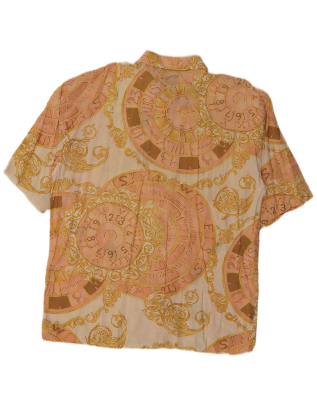 Camicia a maniche corte grafica da uomo Imperial XL Beige