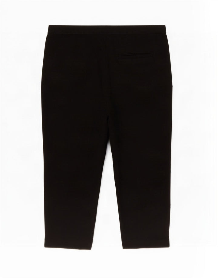Pantaloni Capri regolari da donna Marks & Spencer UK 14 Large W34 L24 Neri