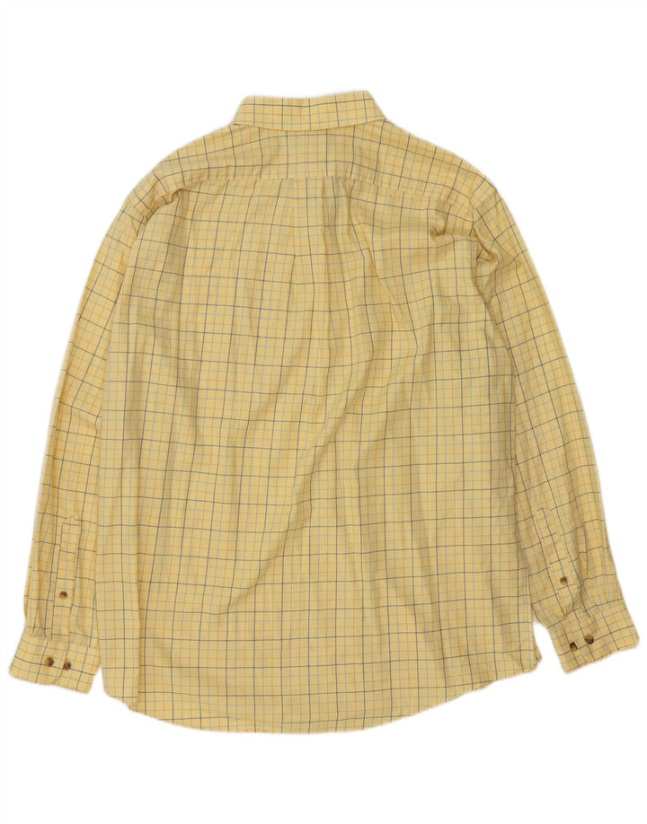 Camicia da uomo L.L.Bean in cotone a quadri gialli grandi