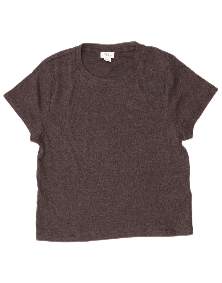 T-shirt da donna J. CREW Top UK 14 grande cotone grigio