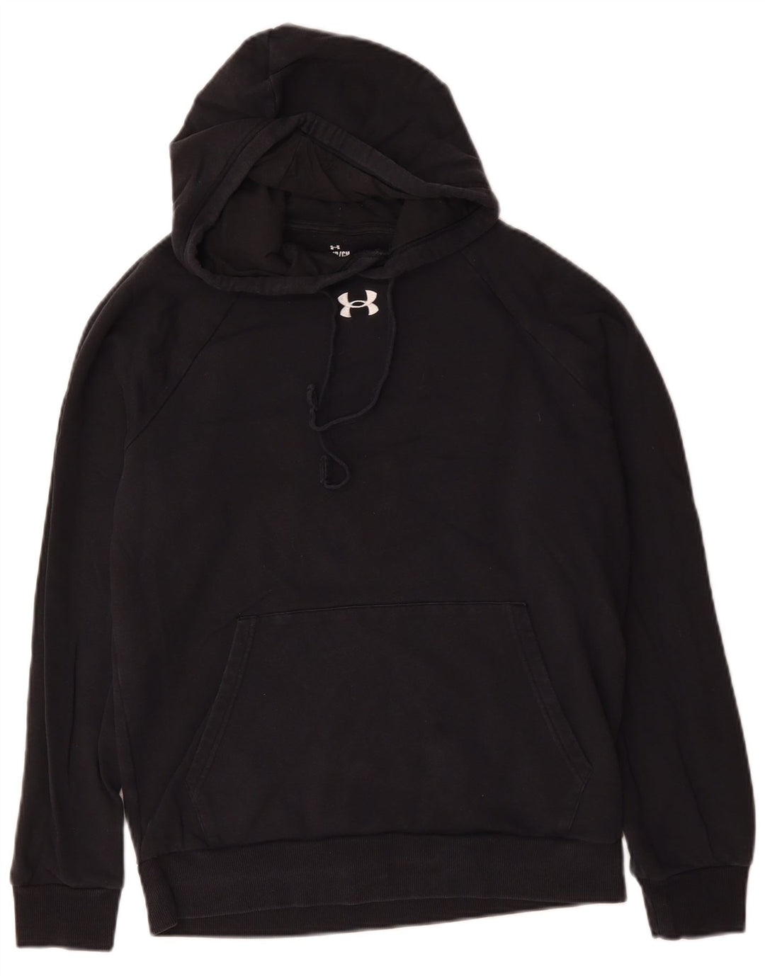 Felpa con cappuccio da uomo Under Armour piccola in cotone nero