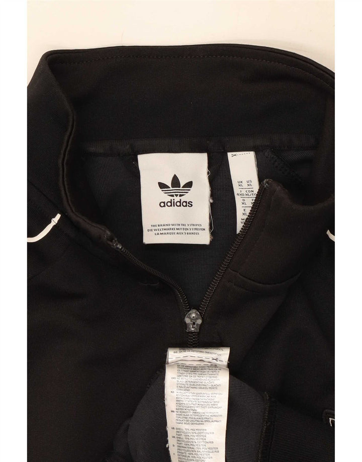 Giacca da ginnastica da uomo Adidas XL nera in poliestere