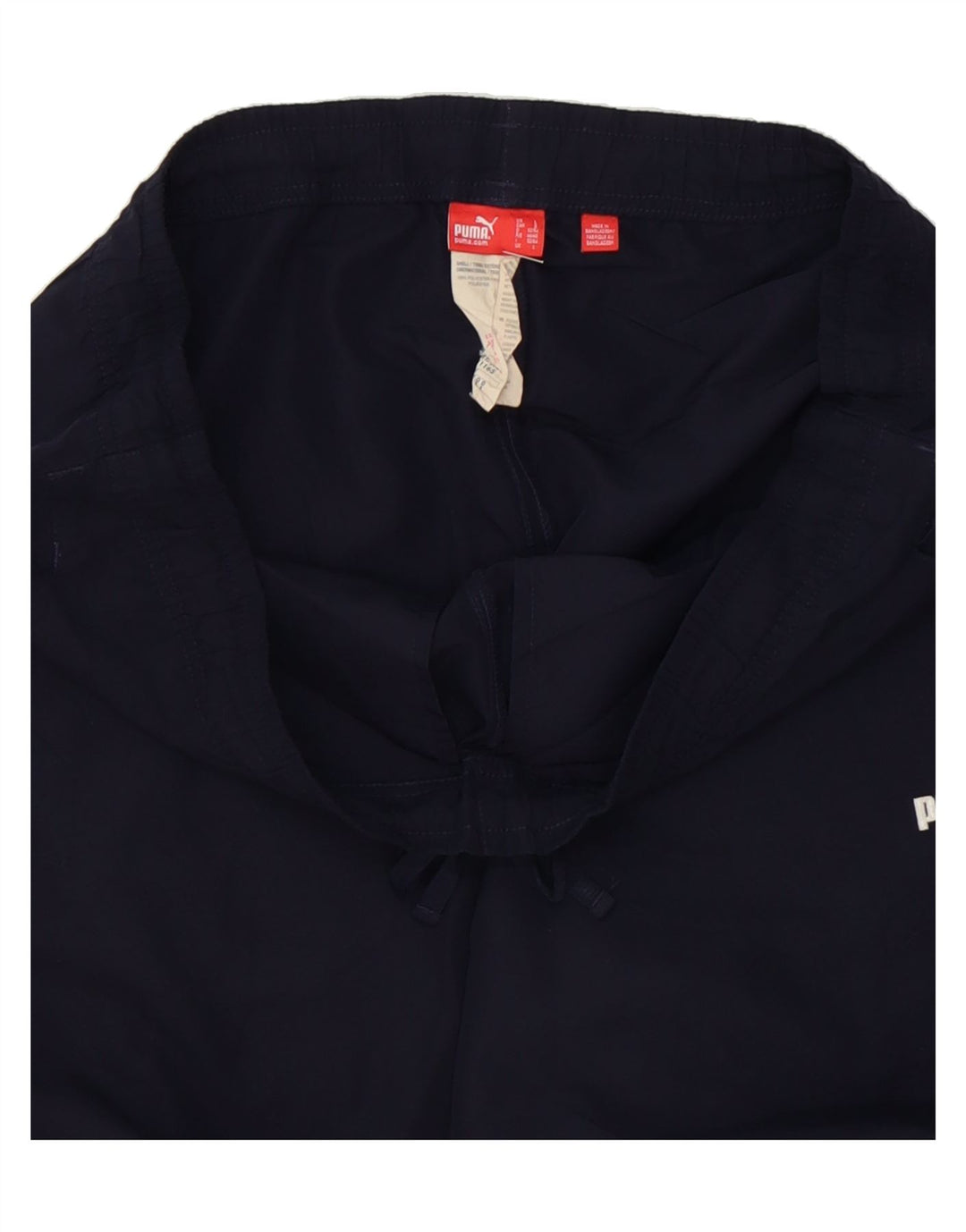 PUMA Mens Bermuda Sport Shorts Large  Navy Blue Polyester Vintage Puma and Second-Hand Puma from Messina Hembry 