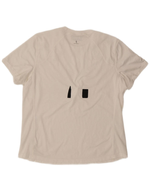 T-shirt da uomo New Balance Top XL poliestere color block bianco