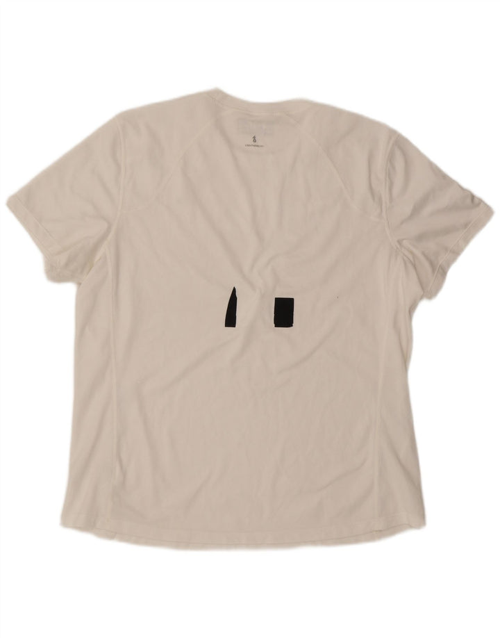 T-shirt da uomo New Balance Top XL poliestere color block bianco