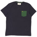 T-shirt da uomo Lyle & Scott Top grande in cotone blu navy