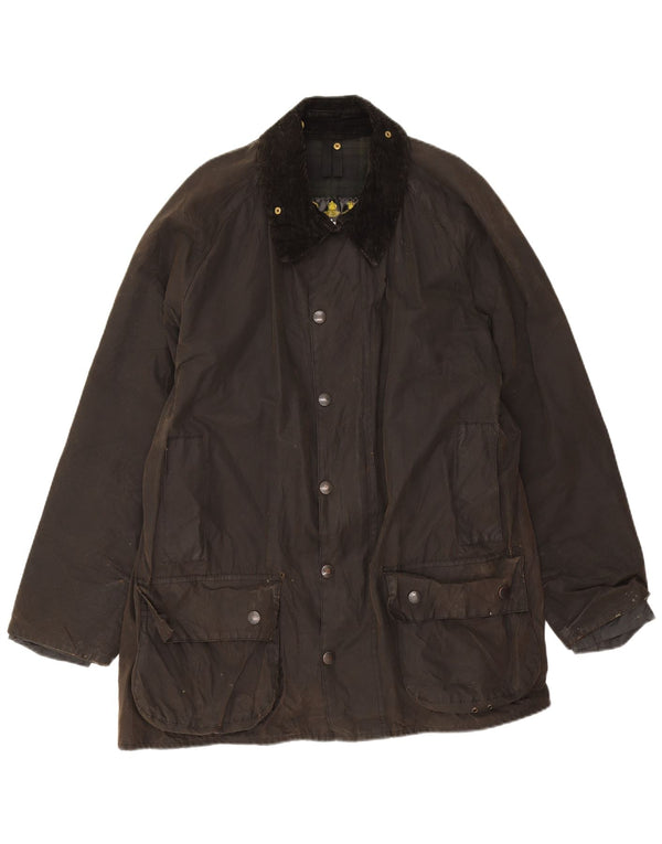 Giacca da uomo Barbour Beaufort vestibilità ampia in cotone cerato EU 48 Marrone medio