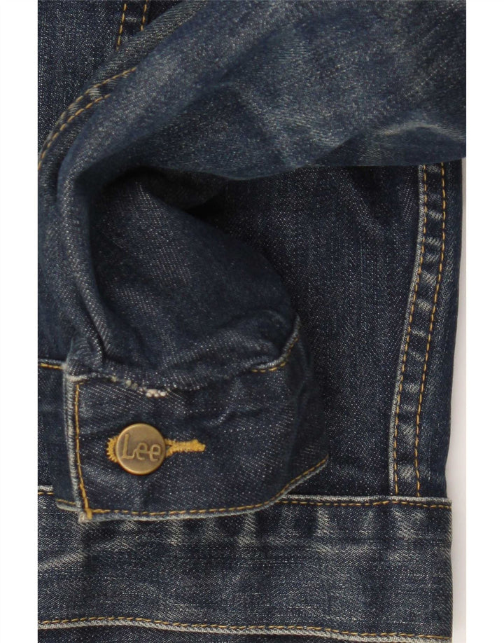 Giacca di jeans da donna Lee UK 14 grande cotone blu