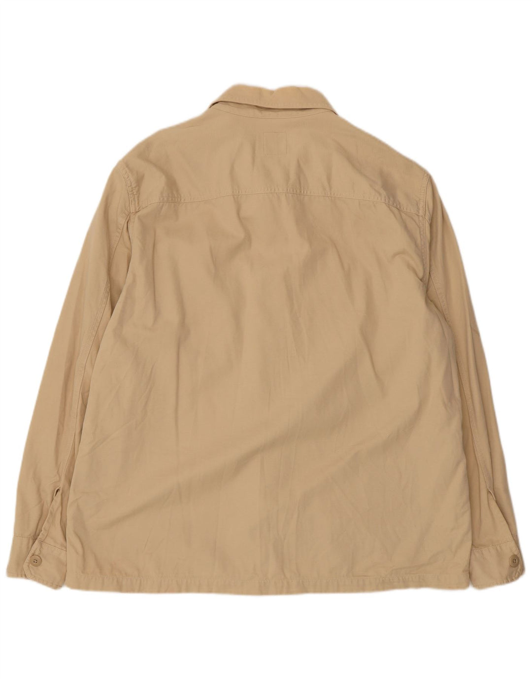 Camicia overshirt da uomo Marks & Spencer XL in cotone beige