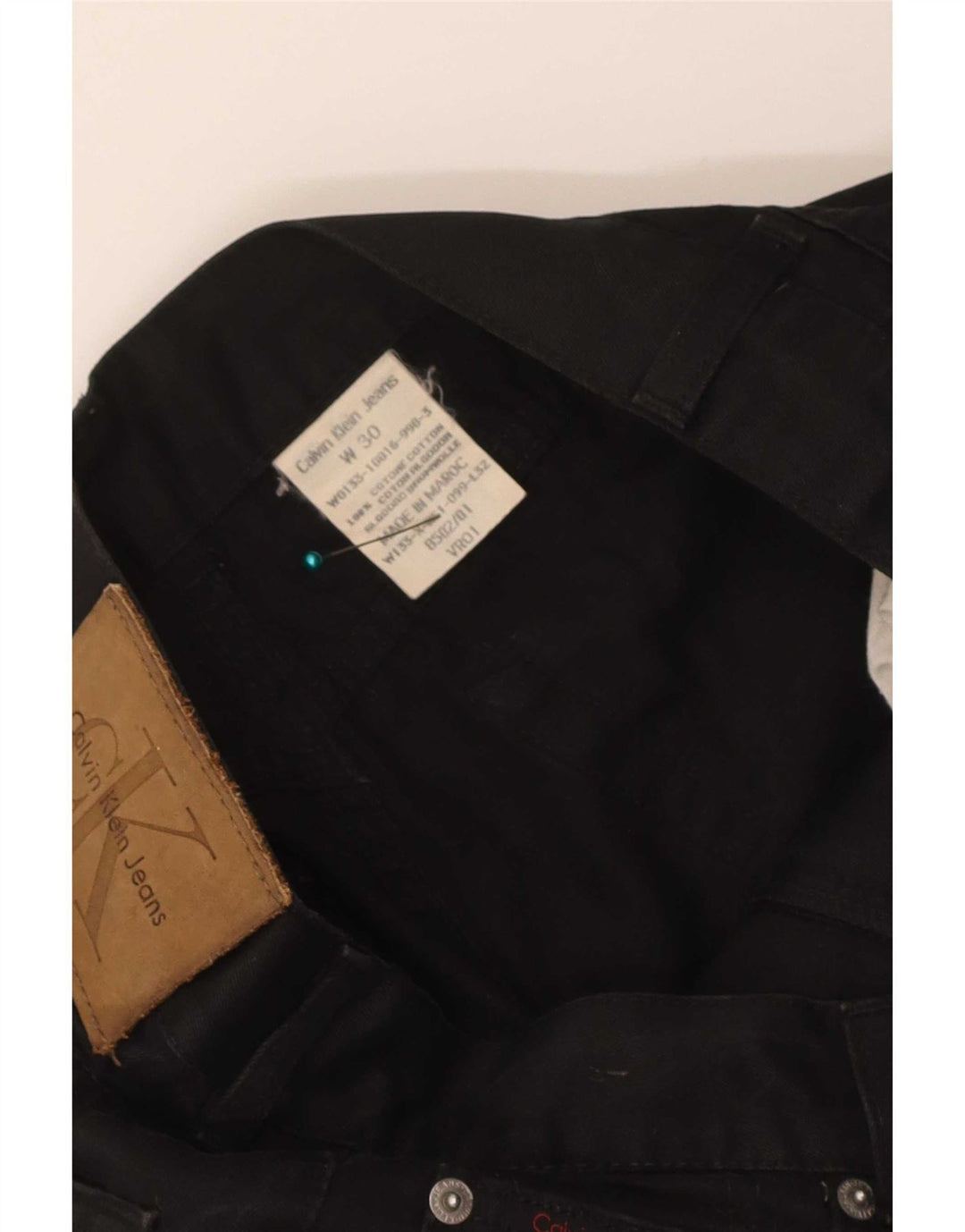 Jeans slim da uomo Calvin Klein W30 L32 cotone nero