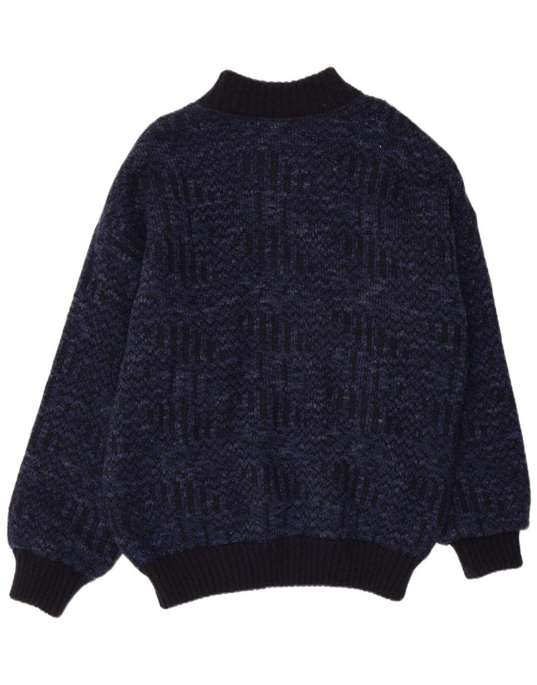 Maglione cardigan da uomo Jockey 2XL Lana screziata blu navy