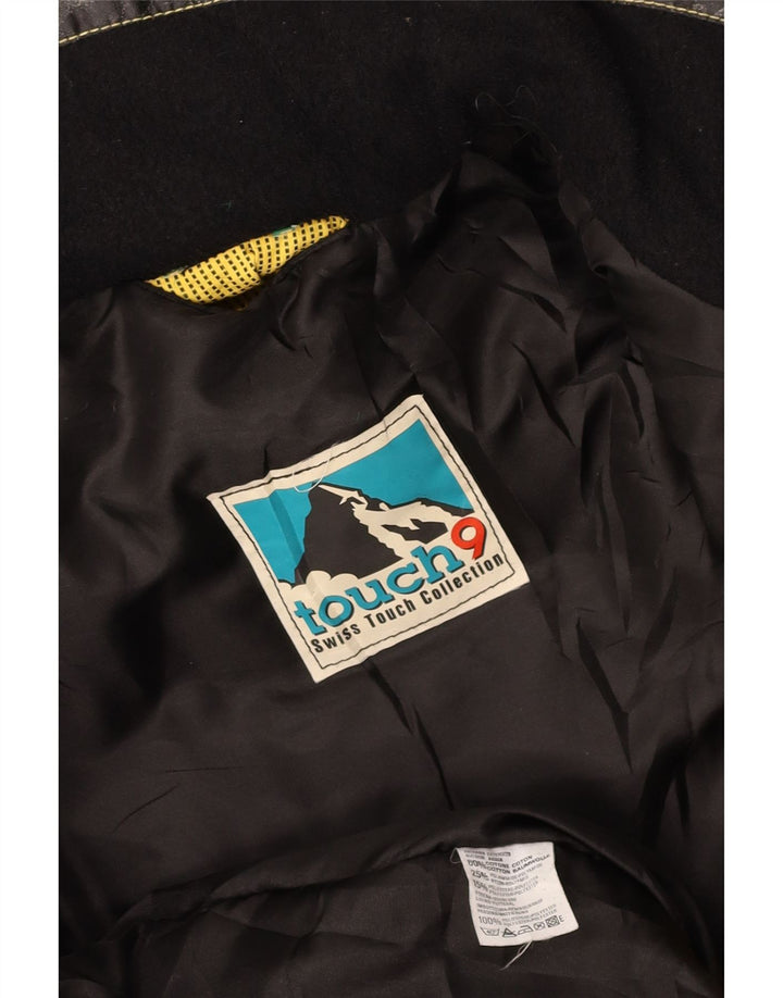 Giacca a vento da donna VINTAGE UK 14 Cotone color block giallo medio