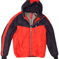 Giacca imbottita con cappuccio da uomo Puma UK 40 Large Rosso Colourblock Poliestere