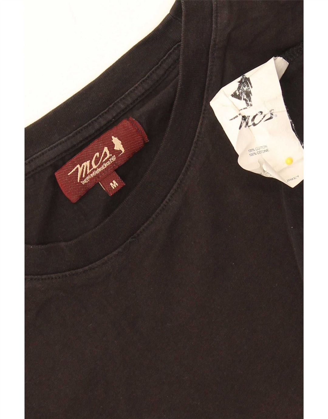 T-shirt da uomo Marlboro Classics Top in cotone nero medio