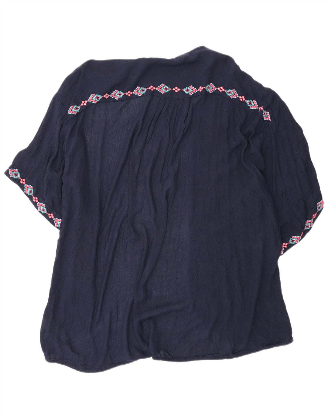 Top cardigan oversize da donna Fat Face UK 14 Medio blu navy geometrico