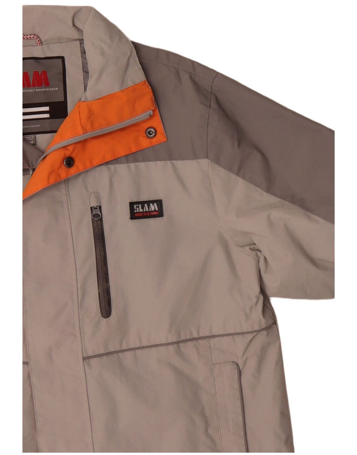 Giacca a vento da uomo Slam UK 36 Small Poliammide color block grigio