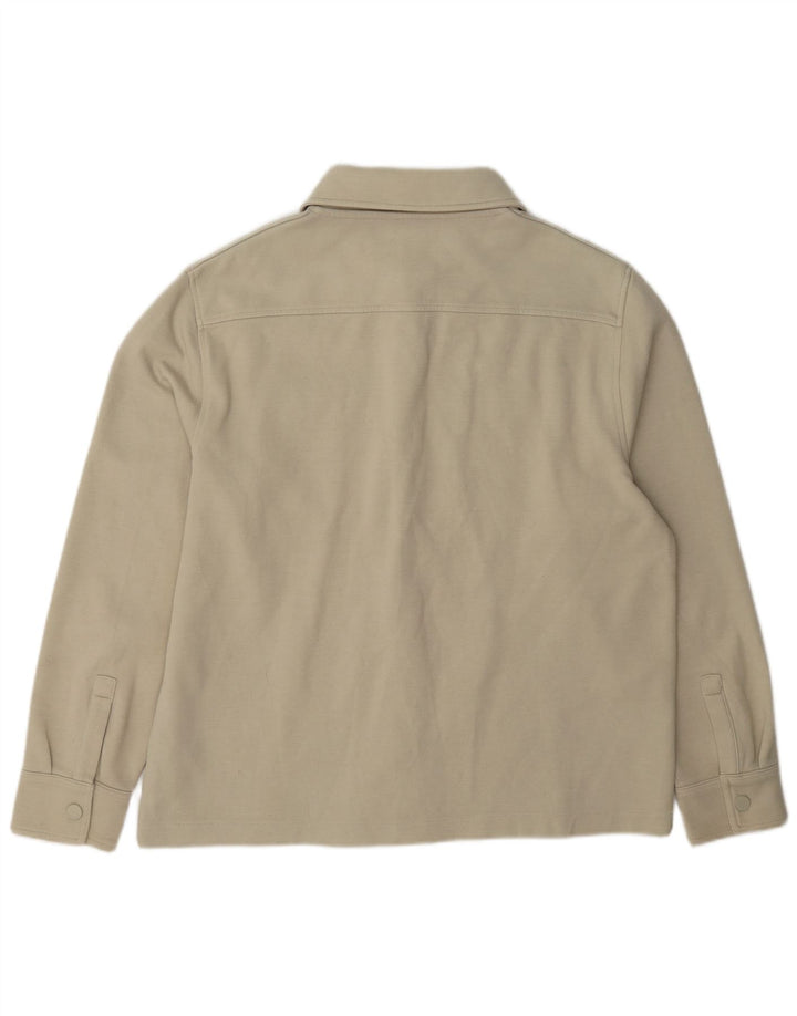 Giubbotto bomber autografo da uomo Marks & Spencer UK 40 grande poliestere beige