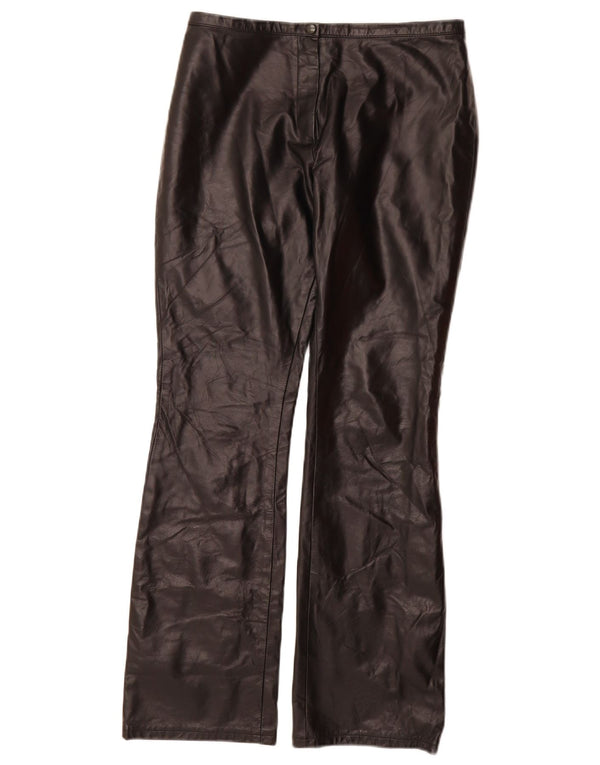 Pantaloni casual bootcut da donna VINTAGE US 9 medi W28 L30 neri