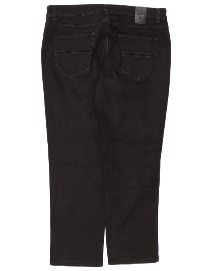 Jeans Straight Uomo Trussardi W40 L30 Cotone Nero