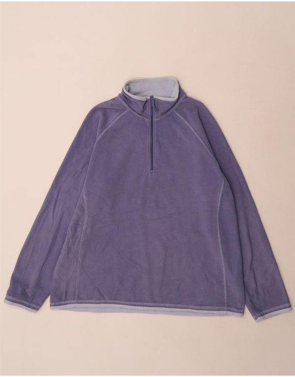 Maglione in pile da donna con collo e zip Mountain Warehouse UK 20 2XL Poliestere viola