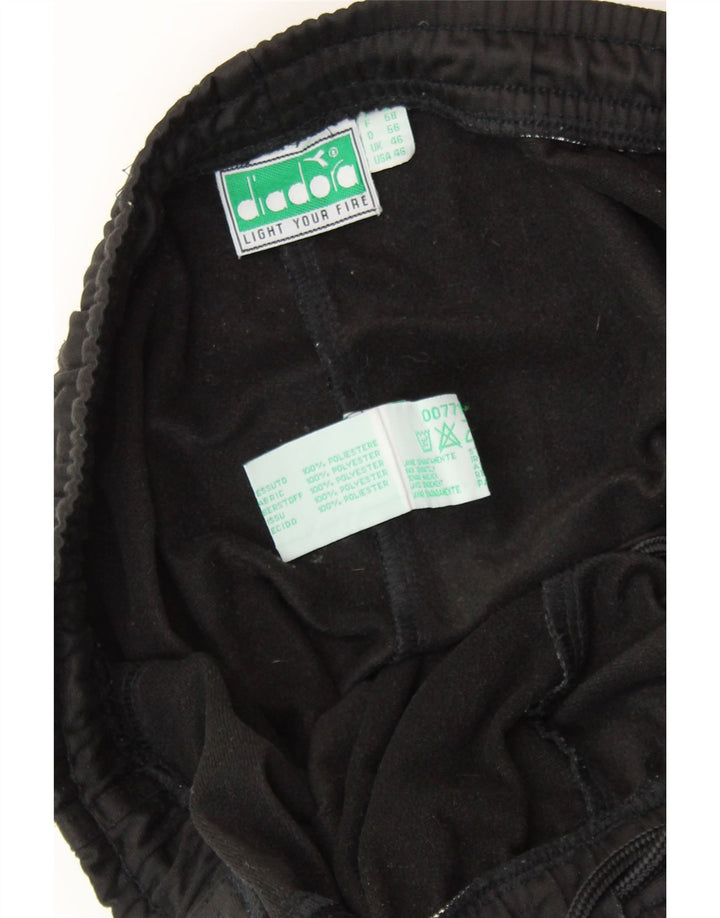 Pantaloni da tuta da uomo DIADORA UK 46 XL Nero Poliestere