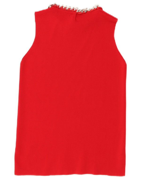 Canotta da donna Zara UK 12 rossa media