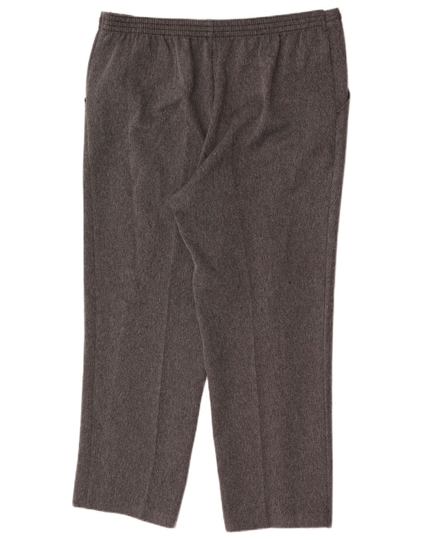 Pantaloni corti dritti da donna Marks & Spencer UK 16 Large W34 L25 Grigio