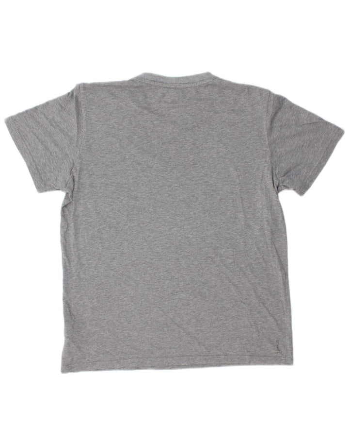 T-shirt da uomo Adidas Top in cotone grigio medio