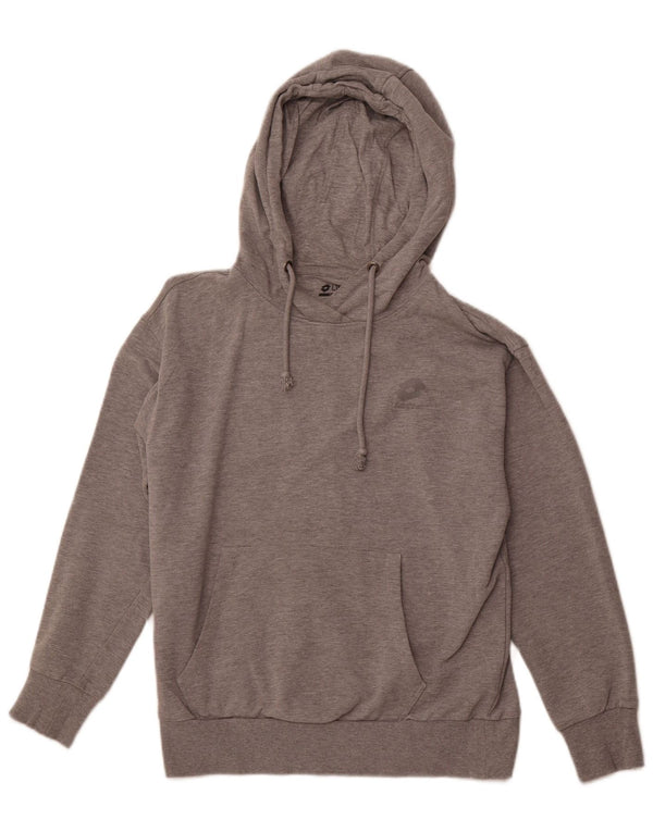 Maglione con cappuccio da donna LOTTO UK 14 Cotone grigio medio