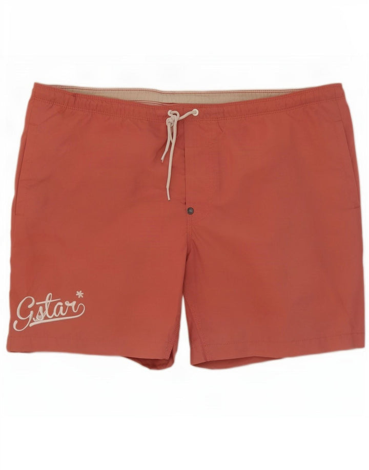 Pantaloncini da bagno grafici da uomo G-Star grandi poliestere rosso