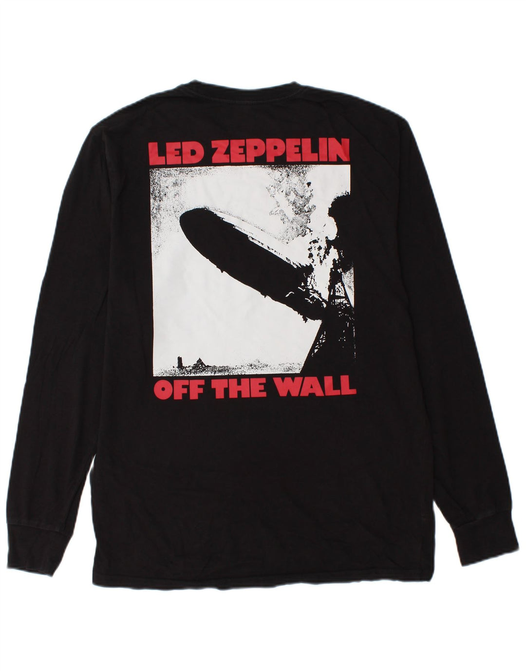 VANS Top grafico da uomo con vestibilità classica, manica lunga, cotone nero medio