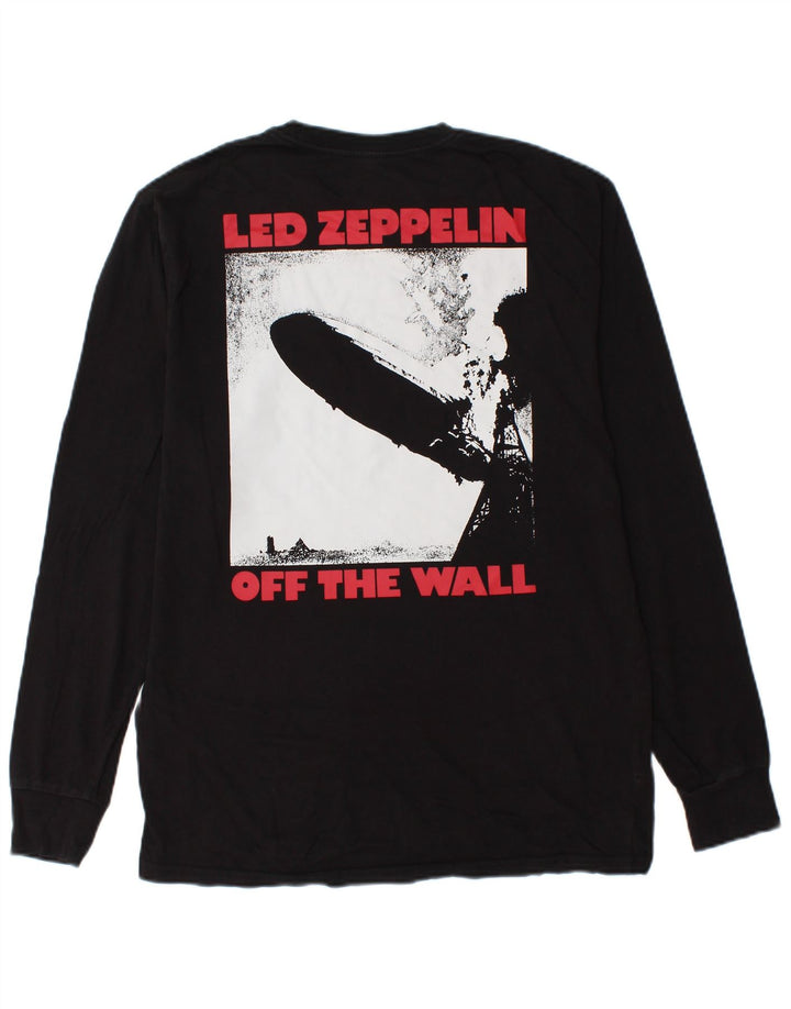 VANS Top grafico da uomo con vestibilità classica, manica lunga, cotone nero medio