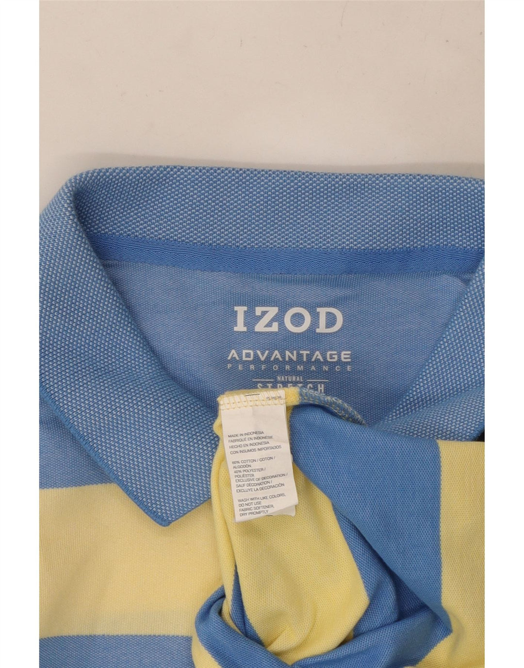 Polo da uomo IZOD XL in cotone a righe blu