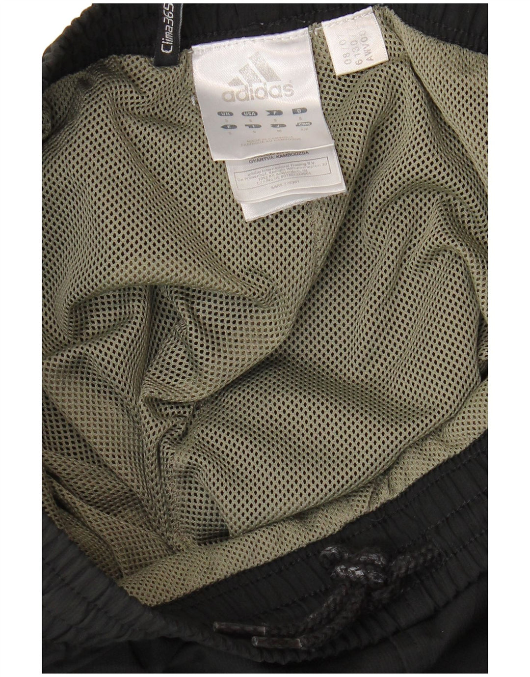 Pantaloni da tuta Adidas Clima 365 da uomo piccoli in poliestere nero
