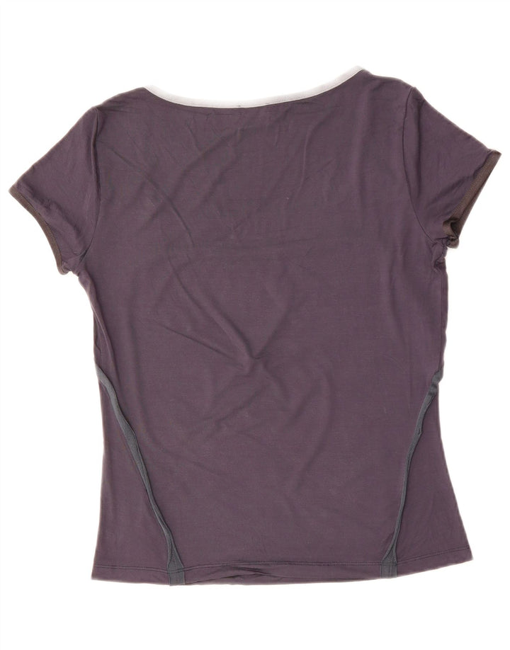 T-shirt da donna CERRUTI 1881 Top UK 12 Medium Navy Blue Viscosa