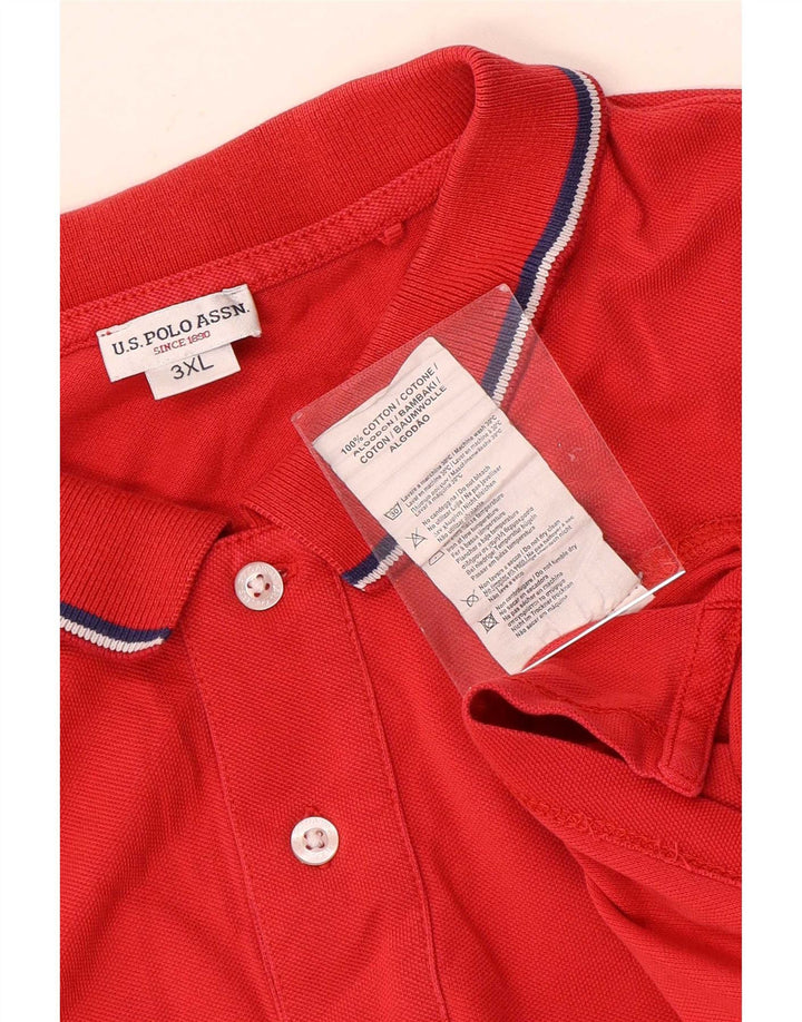 Polo Assn. Camicia da uomo 3XL in cotone rosso