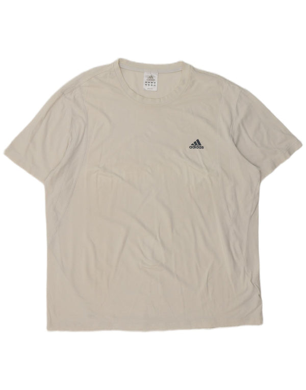T-shirt da uomo Adidas Top 2XL cotone bianco