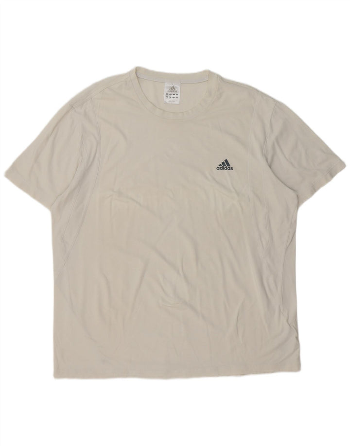 T-shirt da uomo Adidas Top 2XL cotone bianco