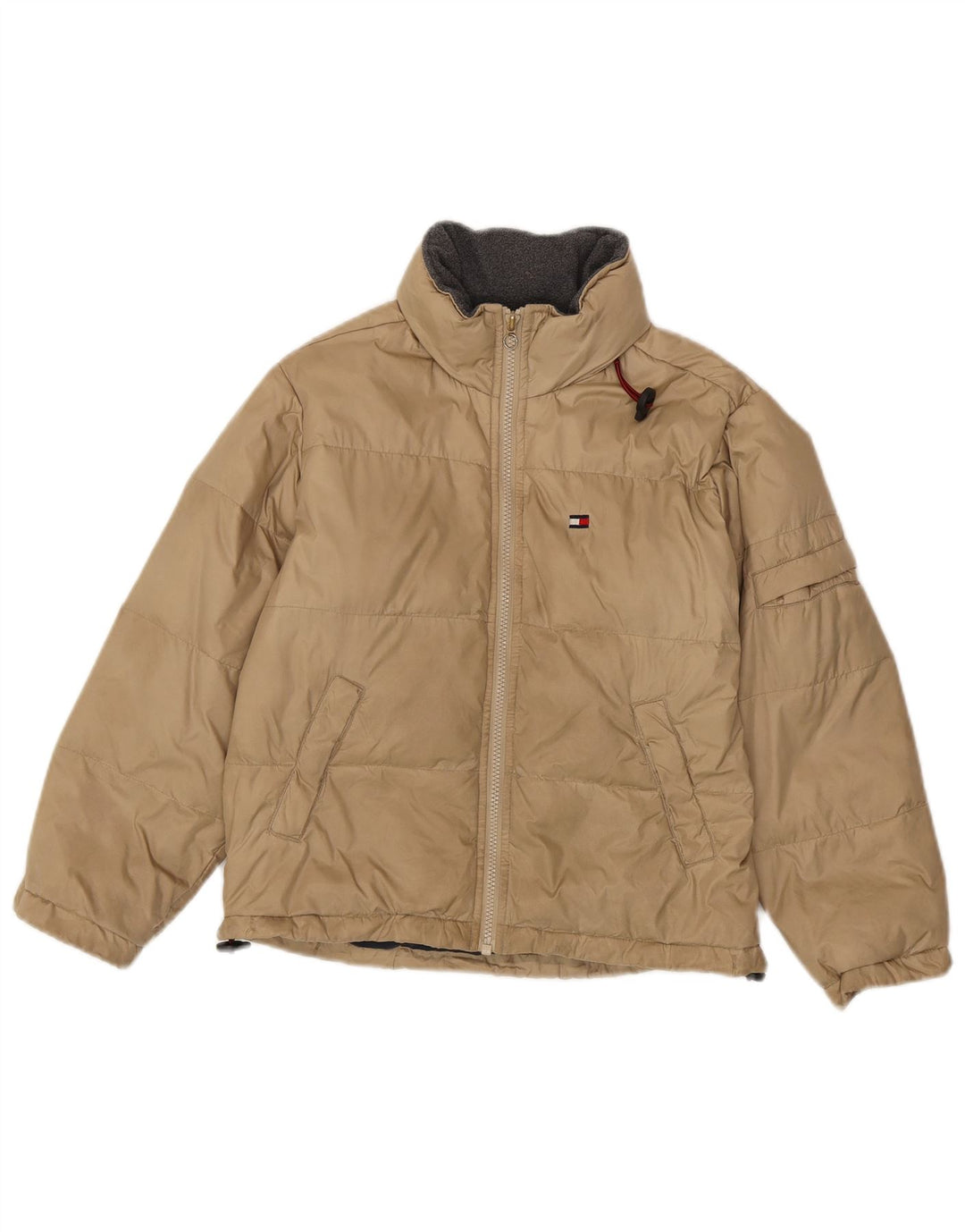 Giacca imbottita Tommy Hilfiger per ragazzi 7-8 anni XS Beige Nylon