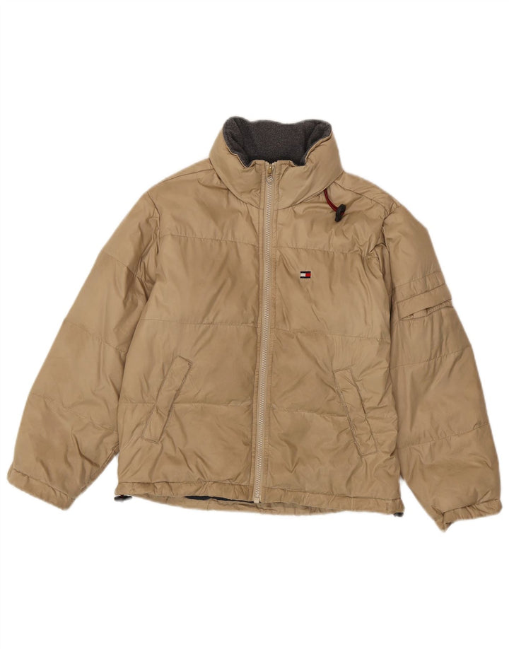 Giacca imbottita Tommy Hilfiger per ragazzi 7-8 anni XS Beige Nylon