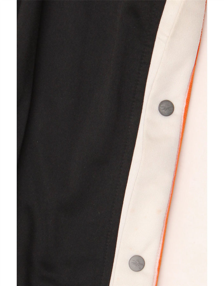Pantaloni da tuta da uomo Reebok Large in poliestere color block nero