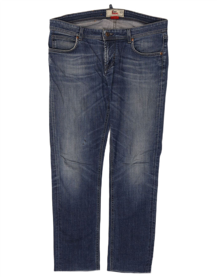 Jeans slim da uomo Roy Rogers W36 L29 cotone blu