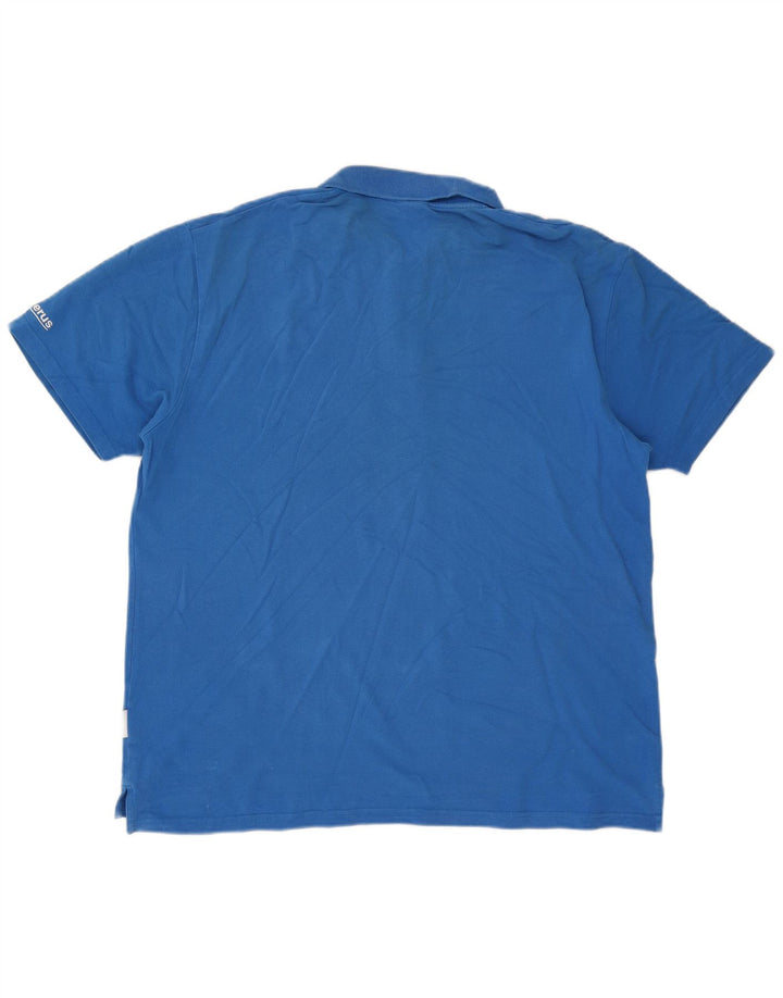 Polo da Uomo Adidas 2XL Blu Cotone