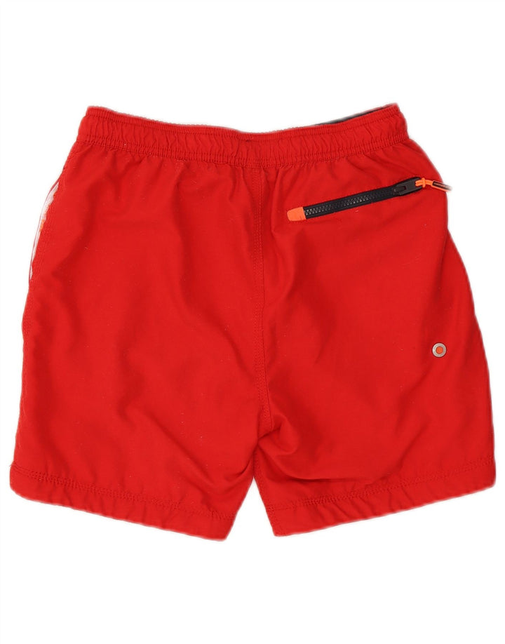 Pantaloncini da bagno grafici da uomo Superdry piccoli in poliestere rosso