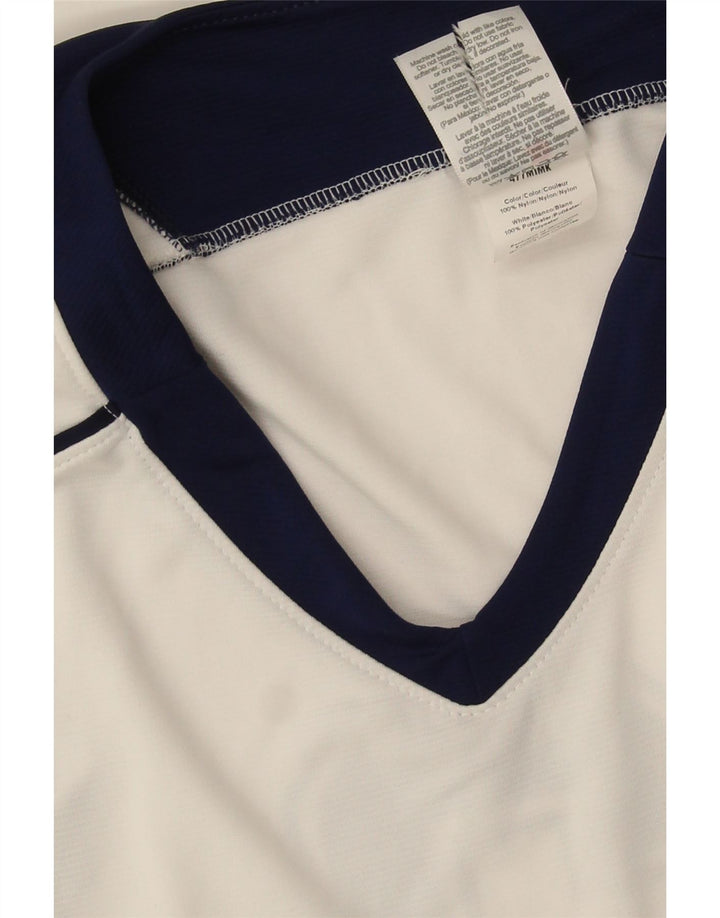 Canotta grafica da uomo Russell Athletic, grande, in poliestere color block bianco